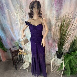 📌Reign On Sexy Mermaid Lace Sequin One Off Shoulder Formal - Prom Dress